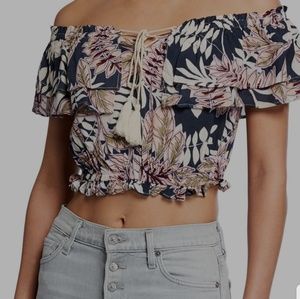 NWT Lost + Wander Off Shoulder Top